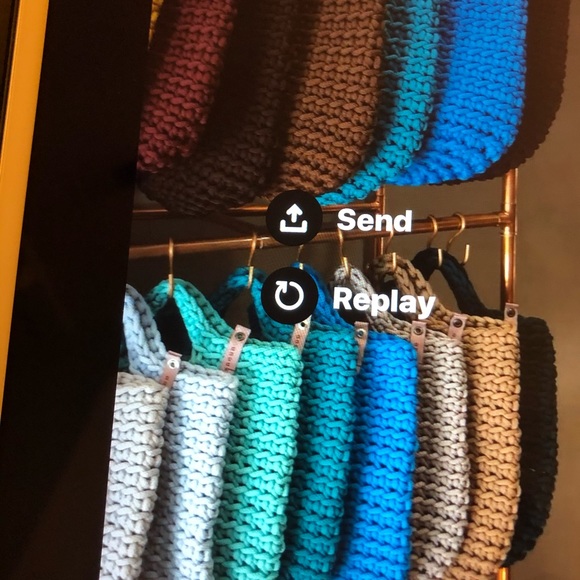 Scandinavian Style Crochet Tote Handbag - Picture 3 of 11